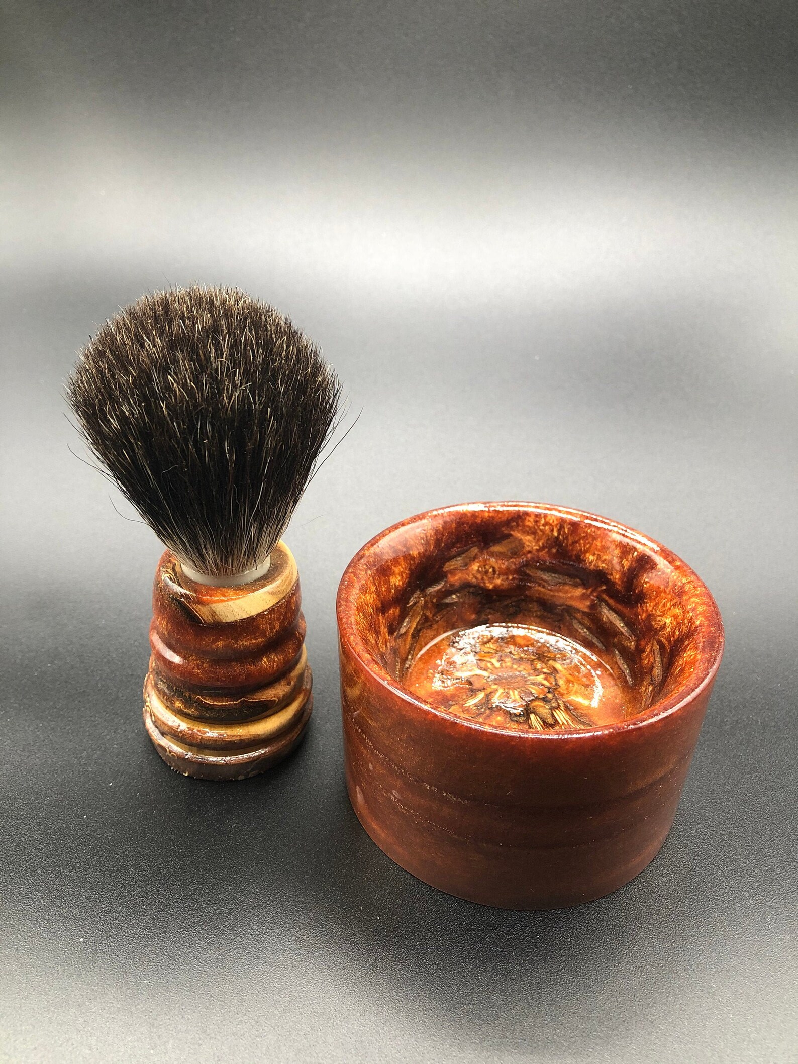 Shaving brush and matching mug Etsy