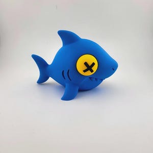 Kawaii Dead Shark Keychain • Cute Funny Shark Gift