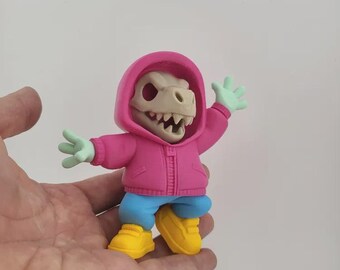 Street Dino Skull urban Toy Action Figure kawaii