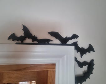 Set of 2 Bat Swarm Door Frame Halloween Decorations