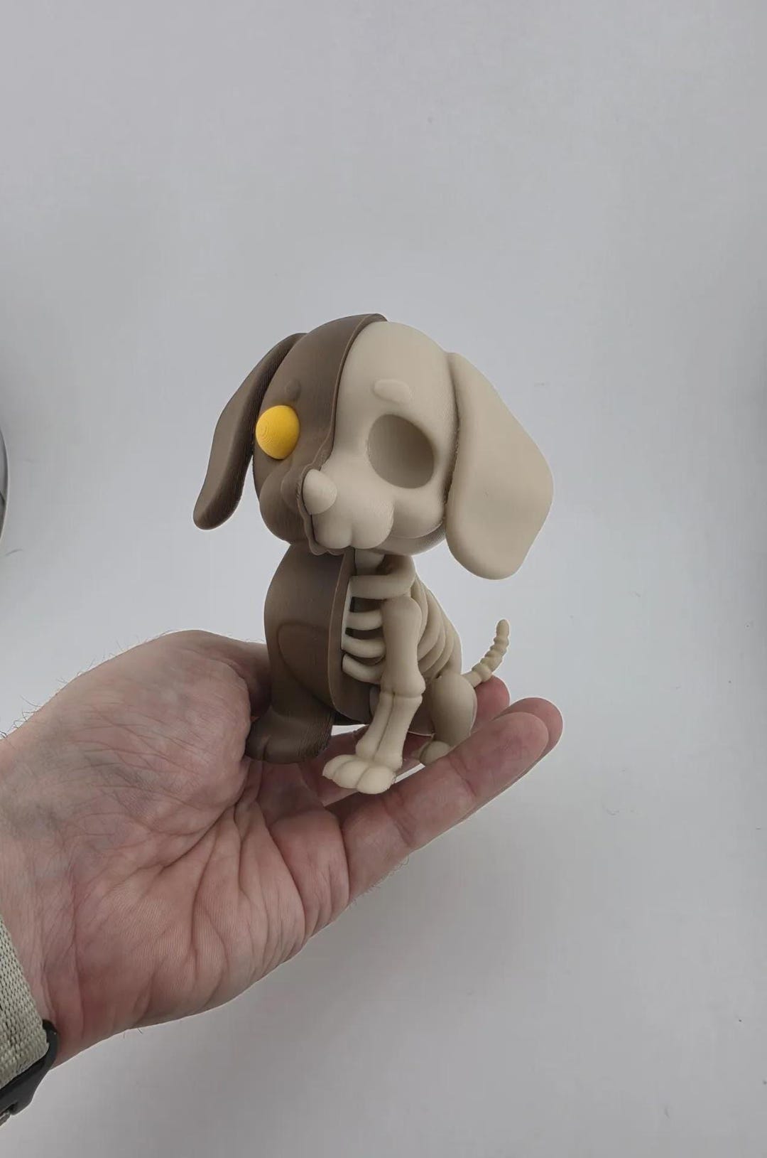 Half Dog Key 3D Printed Half Dog Half Skeleton Keychain β’ Creepy Pet Charm - Etsy
