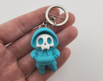 Llavero de juguete de calavera con impresión 3D de Urban Ghost, kawaii, Grim Reaper, vampiro
