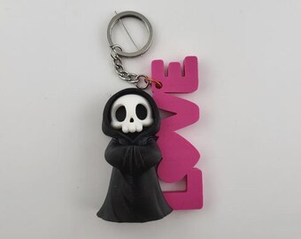 Llavero kawaii de calavera impresa en 3D de Urban Ghost