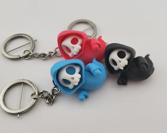 Llavero kawaii de calavera impresa en 3D de Urban Ghost