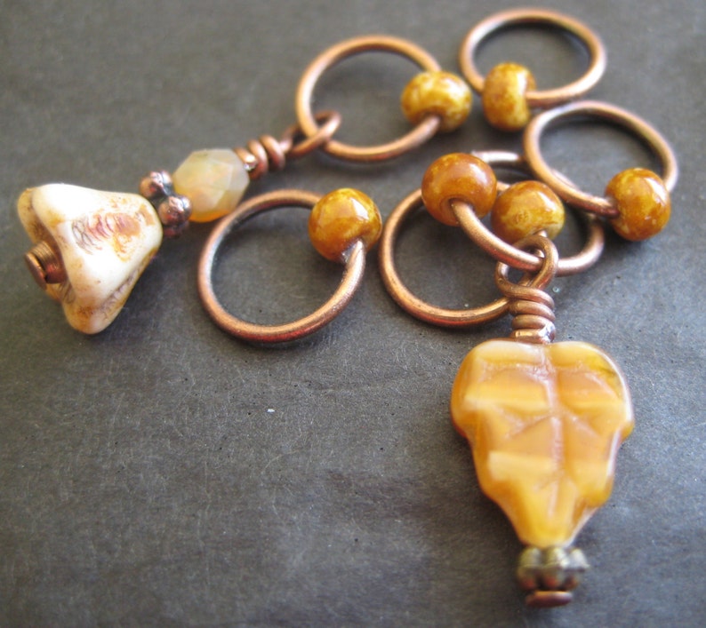 Memento set of six Stitch Markers