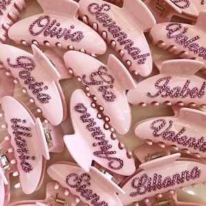 Personalized Name Hair Claw | Custom Hair Claw Hair Clip| Bridesmaid Gift| Gift for Her| Birthday Gift | Wedding| Bridal Shower| Custom Gift