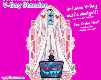 Figura de cartón no oficial de Vox de Hazbin para el Día de San Valentín 2026 (Preventa)