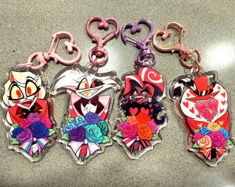 Hazbin Bouquet Pride KEYCHAINS - Etsy