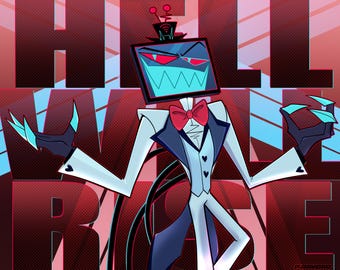 ハズビンホテルヴォックスエレクトリックプリント - Etsy 日本