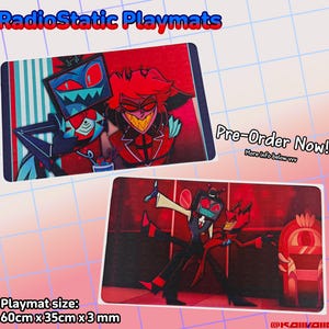 Alastor Hazbin Hotel Playmat - Etsy