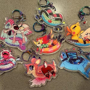 Hellaverse Summer Floatie Keychains