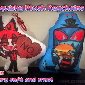 Hazbin Squishy Keychains