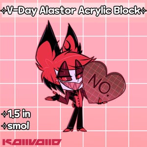 V-Day Alastor Acrylic Block