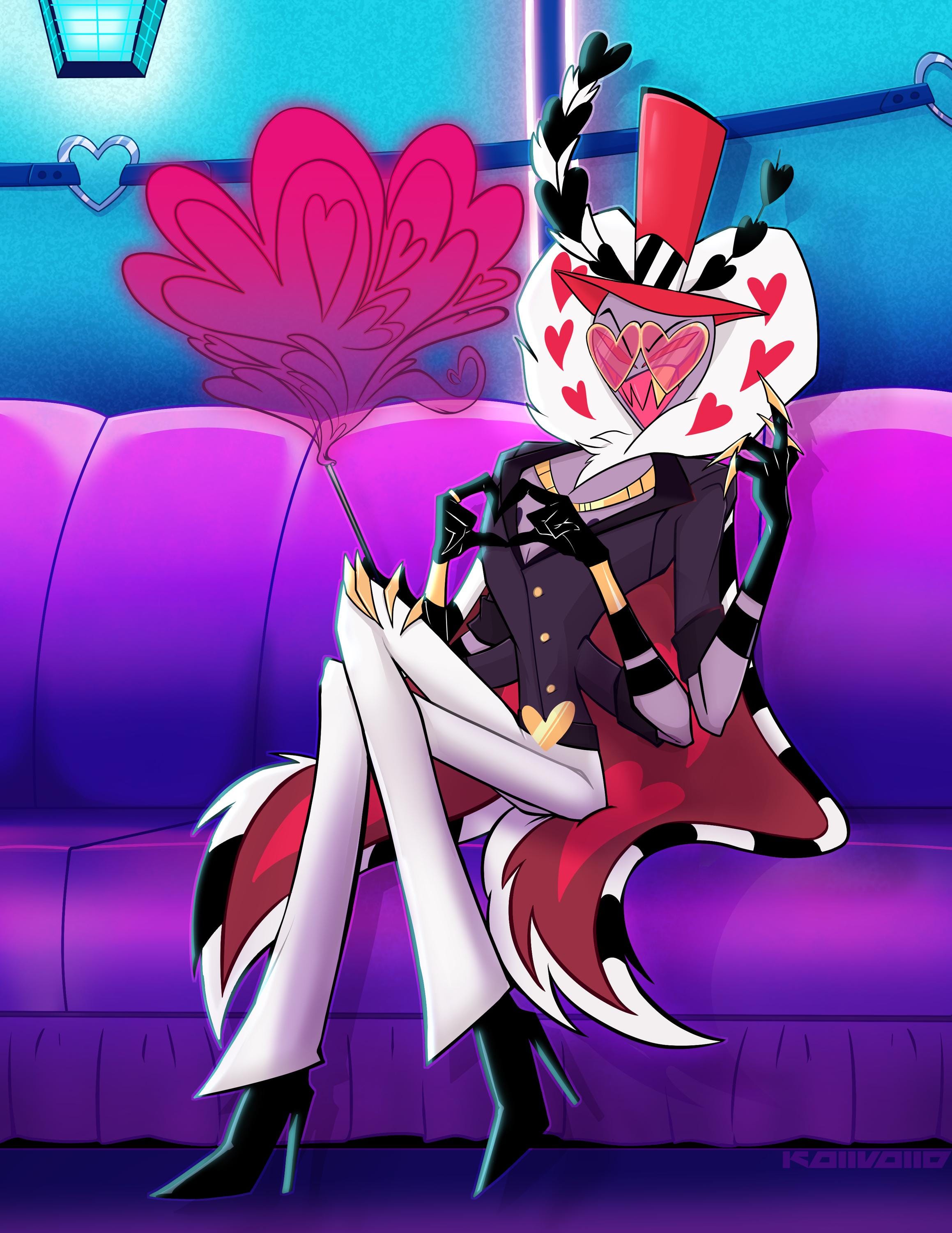 Hazbin Hotel Valentino Club Print - Etsy