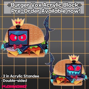 Burger Vox en précommande Bloc acrylique