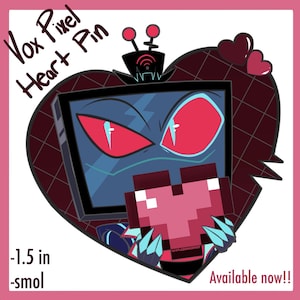 Vox Pixel Heart Pin PRE-ORDER