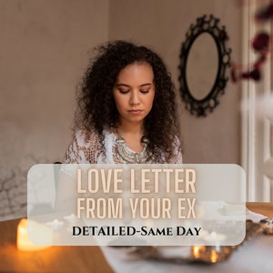 Carta de amor de tu ex, lectura de ex amante, lectura de ex alma gemela, lectura de reconciliación, lectura de amor psíquico, lectura de tarot de amor, lectura de amor