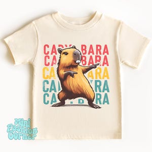 Capybara Kids Shirt, Cute Animal Lover Tee, Trendy Kids Outfit, Fun Birthday Gift For Boys & Girls, Toddler Graphic Shirt, Onesie Capybara