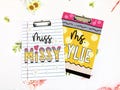 Personalized Name Teacher Back To School Gift, Custom Pencil Teacher Acrylic Paper Clipboard, End Of Year Back to School Gifts for Teacher