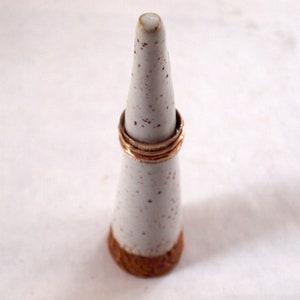 Ring cone, handmade ring stand, jewelry display stand