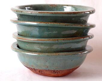 Pottery bowl set, 4 ceramic bowls, perfect for an individual serving or a small side dish