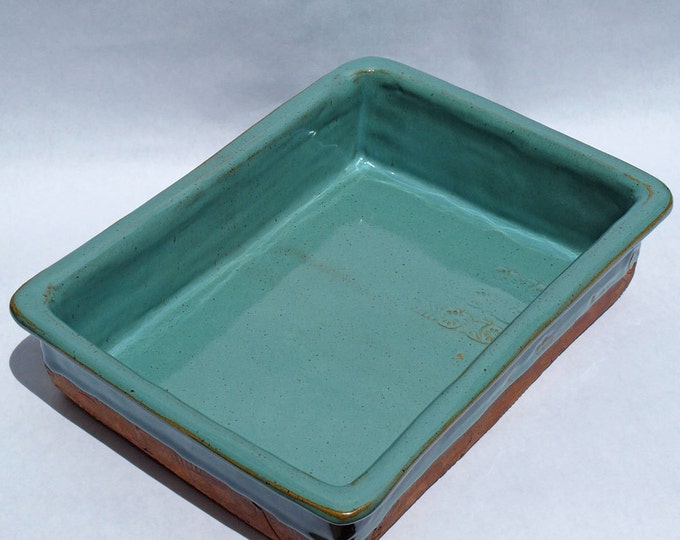 Pottery Baking Dish Handmade Stoneware Etsy