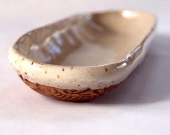 Pottery serving dish, Handmade ceramic serving tray, perfect for a sleeve of crackers to an offering of olives to a stack of licorice