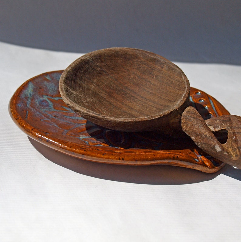 handmade ceramic spoon rest