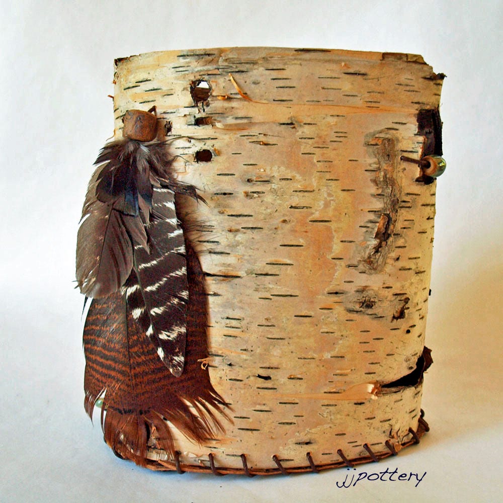 Birch bark container Sculpture Birch Bark Vessel Home Decor Etsy
