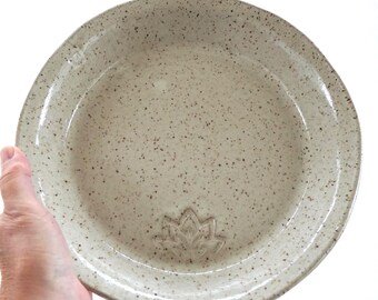 Handmade Pie Plate, Pottery serving dish, Ceramic Bakeware