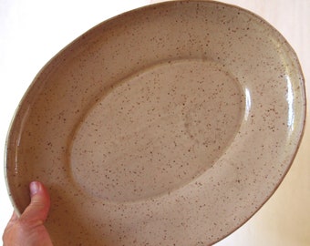 Platter, Handmade pottery serving platter works wonderfully as a charcuterie tray or serving dish