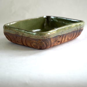 Prato de cerâmica artesanal, Bandeja de servir em cerâmica, Assadeira pequena