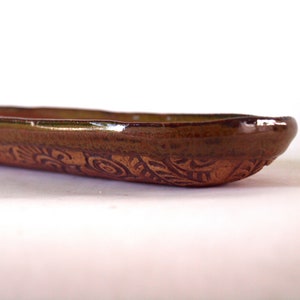 Pottery serving dish, Cracker dish, Handmade ceramic serving tray