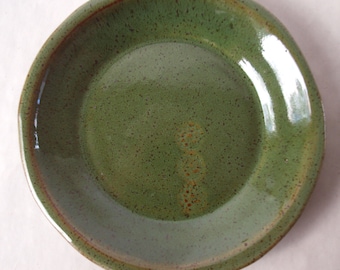 Pottery plate set, 8" handmade ceramic plates, set of two