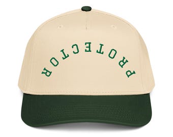 新米パパの帽子、初めての父の日帽子、刺繍入りプロテクターハット、女の子のパパの帽子、グリーンのパネルハット、父の日、新米パパ