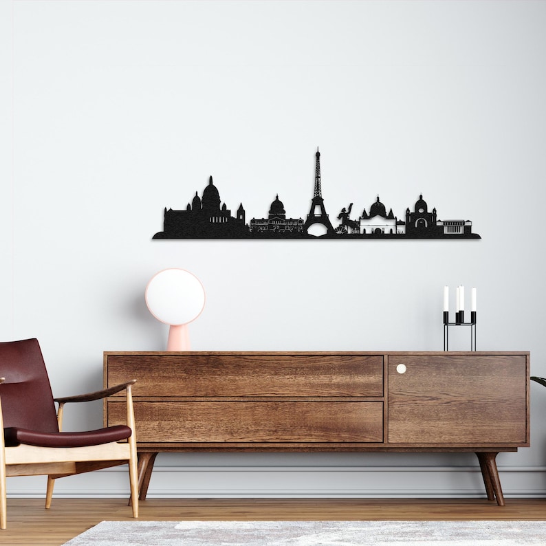 paris silhouette,
metal wall decor,
city silhouette,
wall sign,
eiffel tower,
home office art,
home and living,
birthday gift,
gift for voyager,
christmas gift,
bedroom wall sign,
aesthetic design,
city skylines,