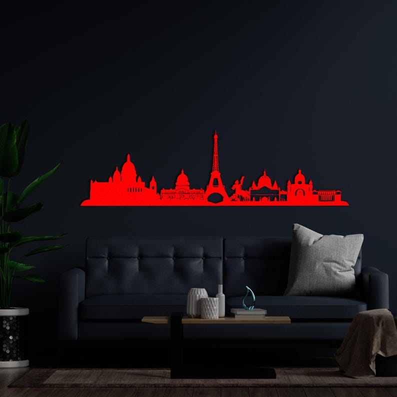 paris silhouette,
metal wall decor,
city silhouette,
wall sign,
eiffel tower,
home office art,
home and living,
birthday gift,
gift for voyager,
christmas gift,
bedroom wall sign,
aesthetic design,
city skylines,