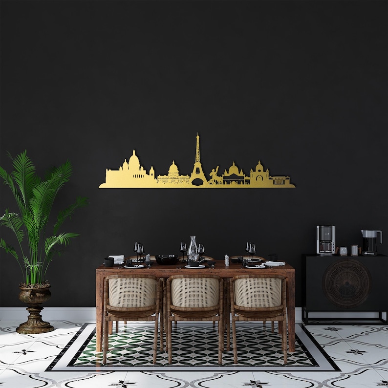 paris silhouette,
metal wall decor,
city silhouette,
wall sign,
eiffel tower,
home office art,
home and living,
birthday gift,
gift for voyager,
christmas gift,
bedroom wall sign,
aesthetic design,
city skylines,