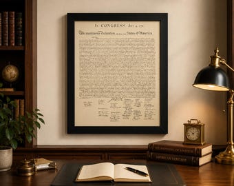 アメリカ独立宣言、1776 年 7 月 4 日、独立記念版画、歴史的版画