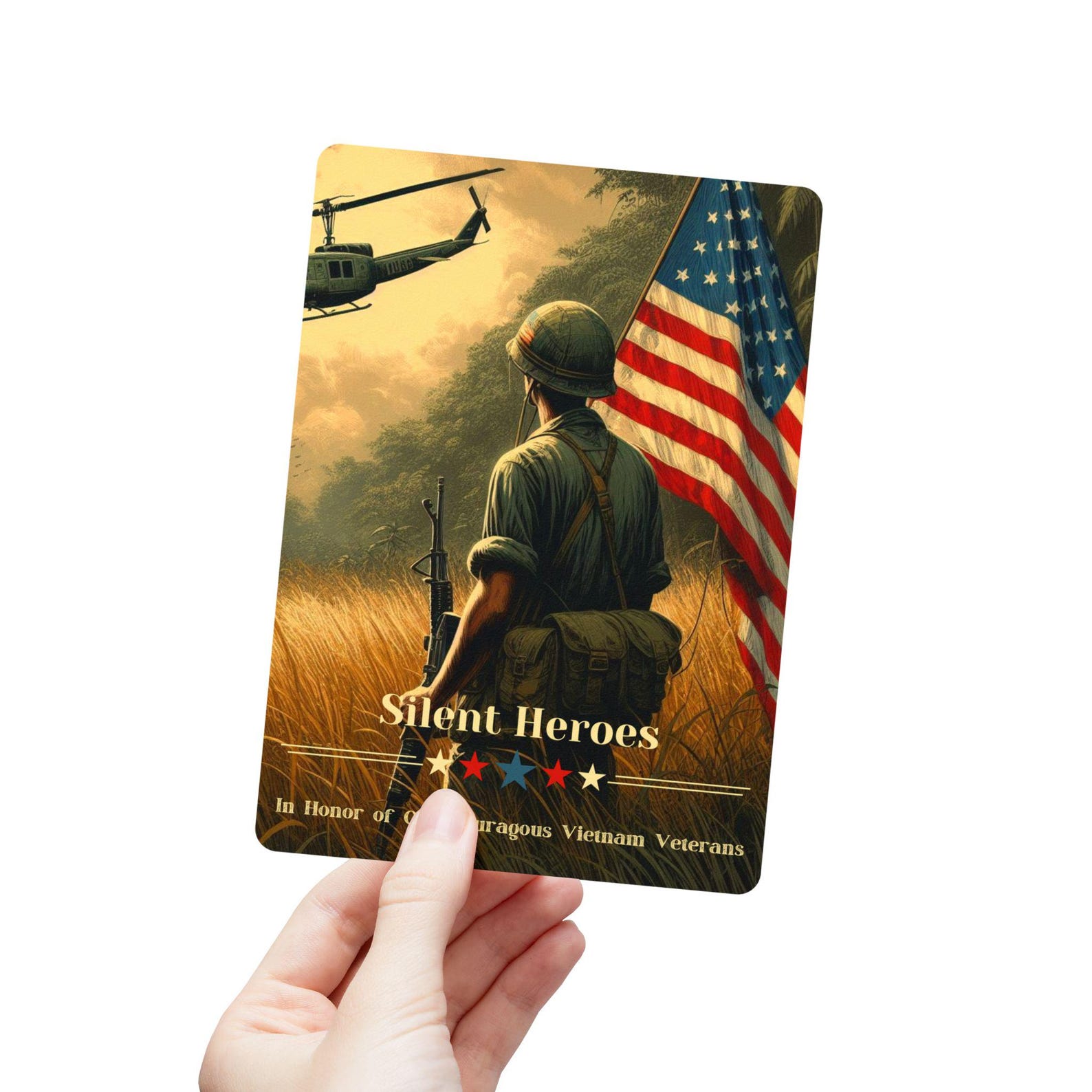 Postcards, American Soldier Tribute to Vietnam War Veterans, Veteran