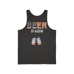 Beer Season Patriotic Tank Top - Cheers to Summer Parties - Unisex Jersey Shirt