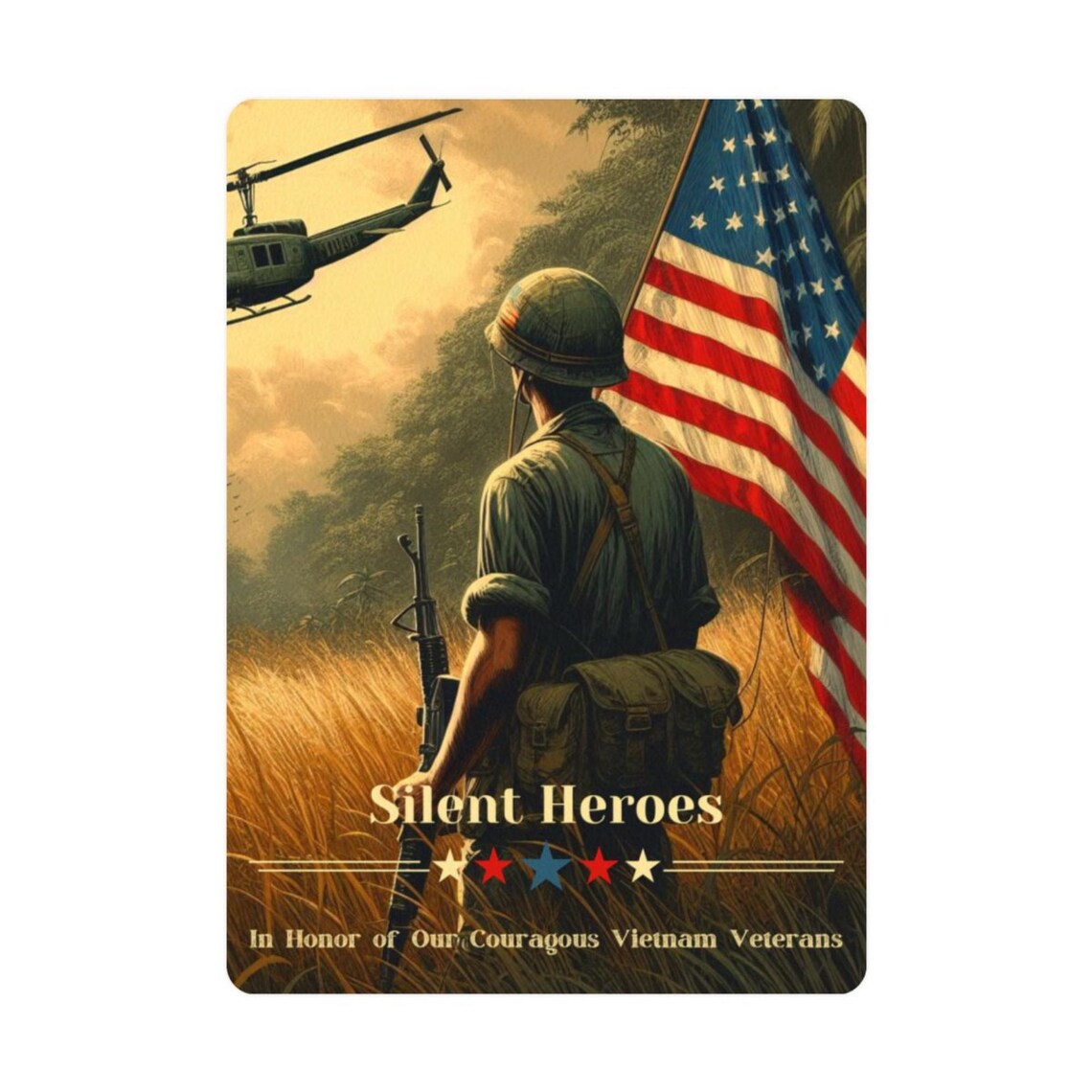 Postcards, American Soldier Tribute to Vietnam War Veterans, Veteran