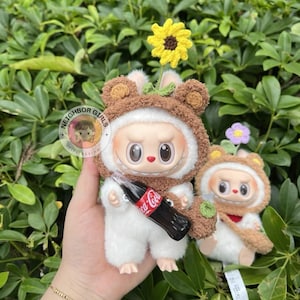 Handmade Clothes for Labubu 17cm – Fits Gen 1-3 & Cola Edition | Macaron Style Outfit for Soft Vinyl Doll | Cute Labubu Dress Up Accessories