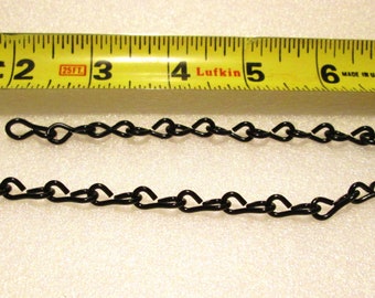 Black Jack Chain(2'to10'Option) - #14G Holds up to 12 Pounds - Great for Hanging Stained Glass Panels, etc. - 2' to 10' Length Option!!