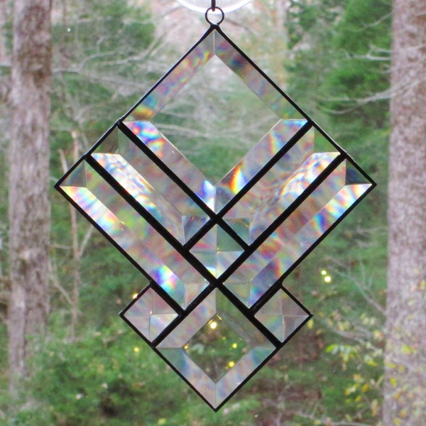 Stained Glass Beveled Suncatcher Southwest Prairie Design