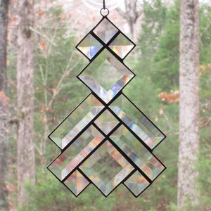 Stained Glass Beveled Suncatcher Southwest Prairie Design