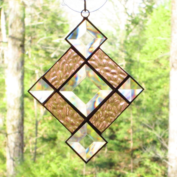 Beveled Stained Glass Etsy