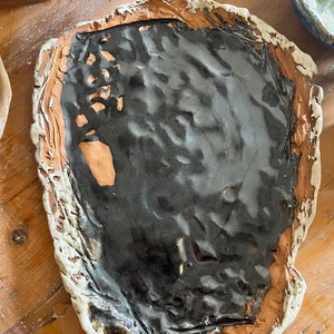 Piatto in terracotta e ceramica