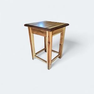 Customizable walnut and maple end table - walnut and maple shaker end table - walnut side table - maple side table - shaker table