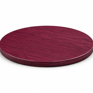 Handmade Purpleheart Round Table Top: Custom Exotic Wood